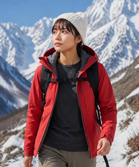10月初旬発送予定　日本製　超ハイゲージカシミヤ100％ニットＴ長袖 elalto HIKE（エルアルトハイク）CHARCOAL GREY