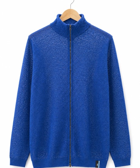 10/初旬発送予定　日本製　メリノウール100％ 超薄手 梨地ストレッチZIP UP elalto HIKE（エルアルトハイク）DARK SKY