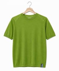 日本製　メリノウール100％ ショルダーガードニットＴ半袖 elalto HIKE（エルアルトハイク）FOREST