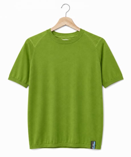 日本製　メリノウール100％ ショルダーガードニットＴ半袖 elalto HIKE（エルアルトハイク）FOREST
