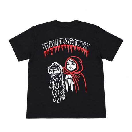 TENDERLOIN WOLF FACTORY COLLABORATION T-SHIRTS 5.6oz PREMIUM COTTON 100% BLACK