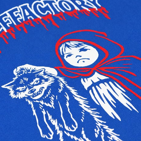 TENDERLOIN WOLF FACTORY COLLABORATION T-SHIRTS 5.6oz PREMIUM COTTON 100% BLUE