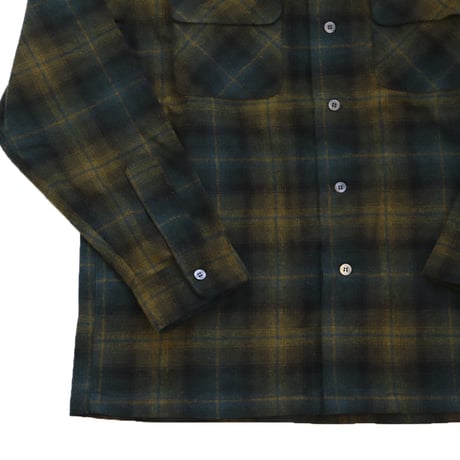 TENDERLOIN OMBRE CHECK SHIRTS GREEN 1
