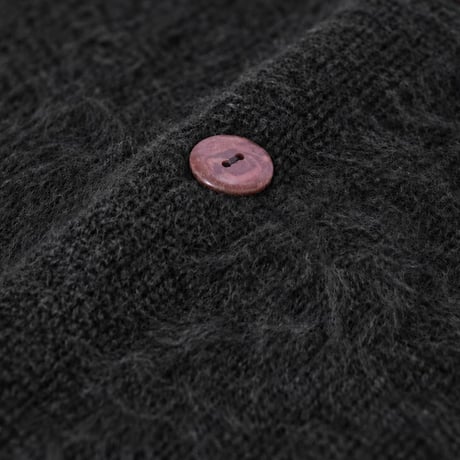 TENDERLOIN MOHAIR-STYLE WOOL CARDIGAN BLACK