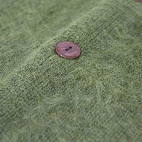 TENDERLOIN MOHAIR-STYLE WOOL CARDIGAN KAHKI
