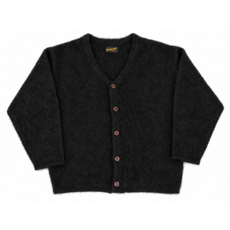 TENDERLOIN MOHAIR-STYLE WOOL CARDIGAN BLACK
