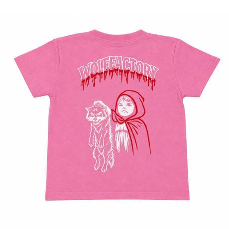 TENDERLOIN WOLF FACTORY COLLABORATION T-SHIRTS 5.6oz PREMIUM COTTON 100% PINK KIDS