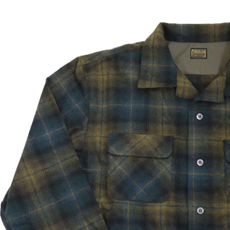 TENDERLOIN OMBRE CHECK SHIRTS GREEN 1