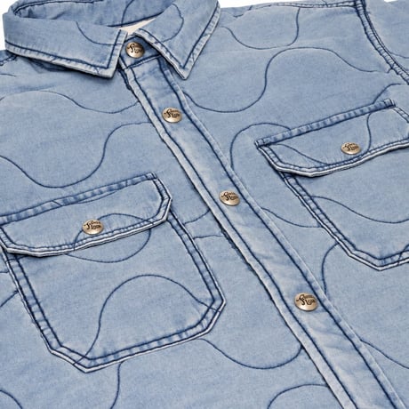 TENDERLOIN QUILTING DENIM SHIRT JACKET
