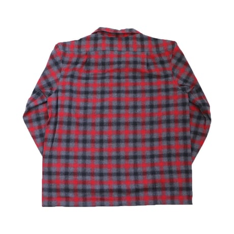 TENDERLOIN OMBRE CHECK SHIRTS RED GRAY 1