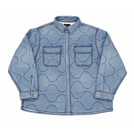 TENDERLOIN QUILTING DENIM SHIRT JACKET
