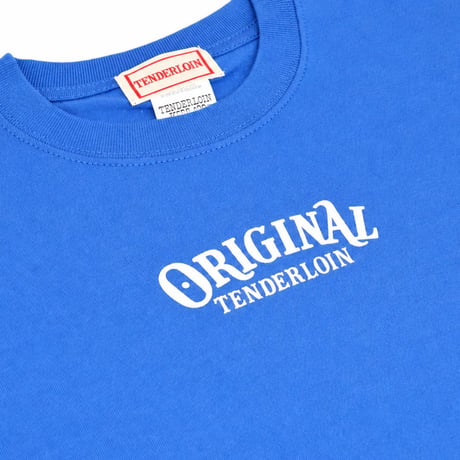 TENDERLOIN WOLF FACTORY COLLABORATION T-SHIRTS 5.6oz PREMIUM COTTON 100% BLUE