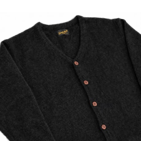 TENDERLOIN MOHAIR-STYLE WOOL CARDIGAN BLACK