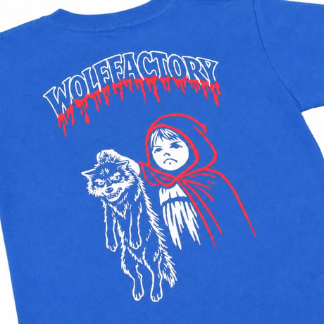 TENDERLOIN WOLF FACTORY COLLABORATION T-SHIRTS 5.6oz PREMIUM COTTON 100% BLUE KIDS