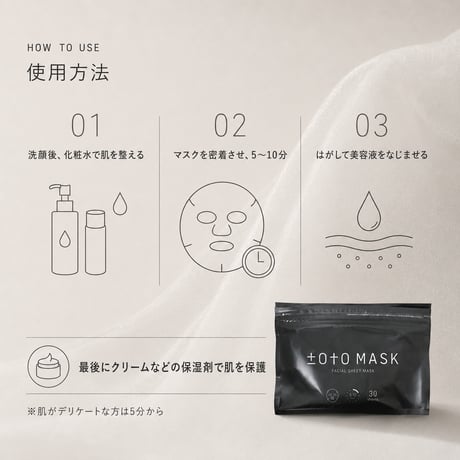 totoMASK（トトマスク）フェイシャルシートマスク 30枚入り