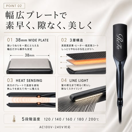 リファパワーストレートアイロン プロ