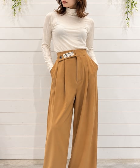 【Margaux Vintage】ウエストデザインタックパンツ【MG PT-26126-A】