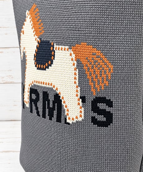 【Account PARIS】 HORSE COZY KNIT BAG【22-4507G】