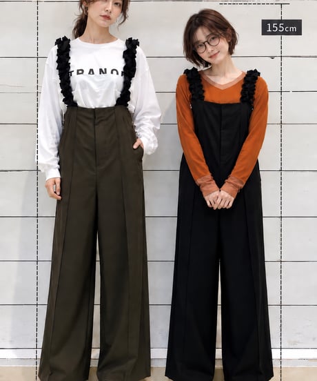 【LUGIVA TOKYO】ドロストフリルサロペット【302725】