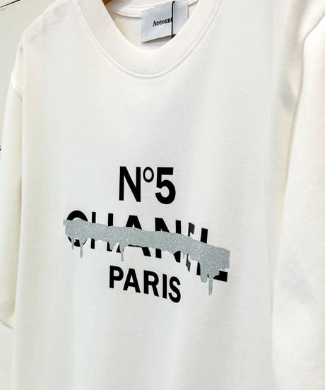 【Account PARIS】  NO5 SCARF-HEM T-SHIRT【22-4406T】