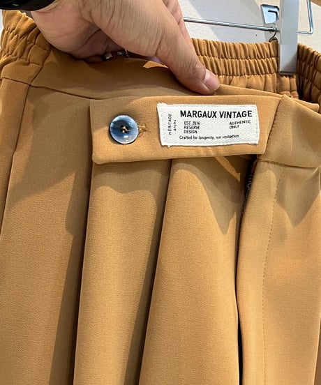 【Margaux Vintage】ウエストデザインタックパンツ【MG PT-26126-A】