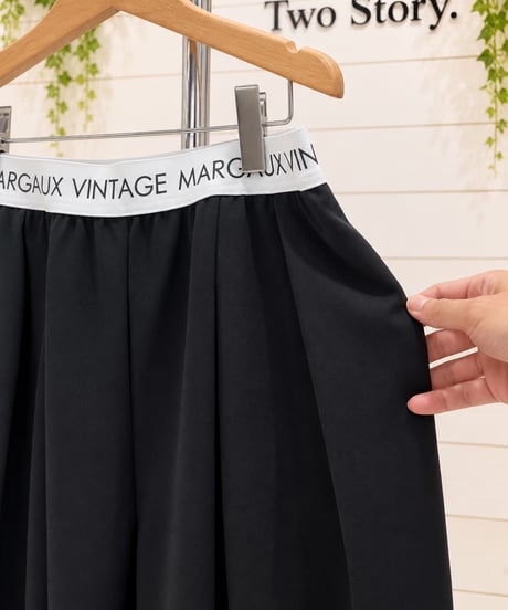 【Margaux Vintage】ロゴウエストタックパンツ【MG PT-26141-A】