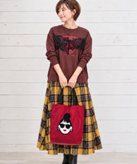 【tranoi】COLLEGE LACE SWEAT TOPS【251R215】