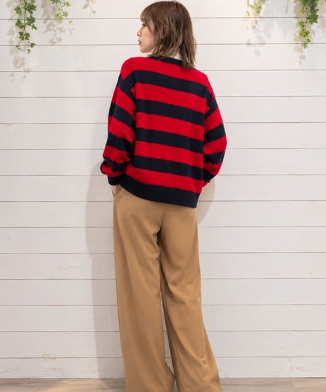 【Margaux Vintage】ウエストデザインタックパンツ【MG PT-26126-A】