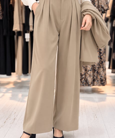 【CYAN tokyo】in pleats georgette wide【604496】