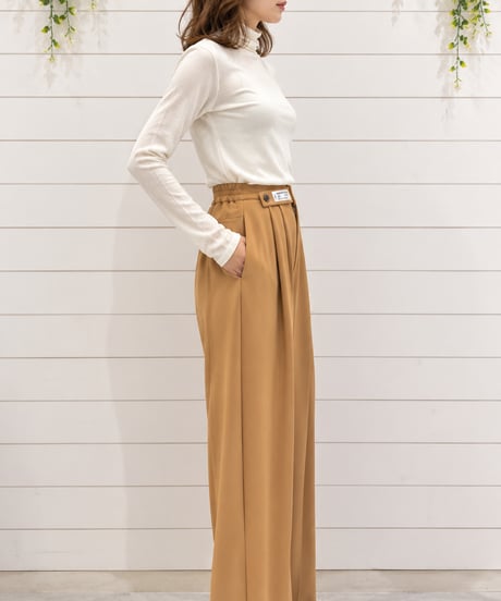 【Margaux Vintage】ウエストデザインタックパンツ【MG PT-26126-A】