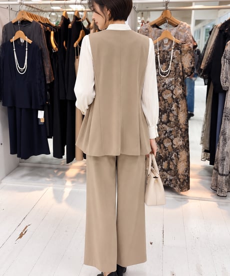 【CYAN tokyo】in pleats georgette wide【604496】