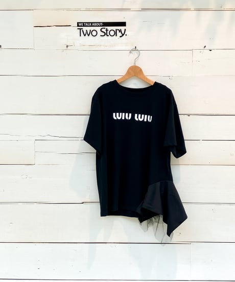 【Account PARIS】  WIN WIN SCARF-HEM T-SHIRT【22-4406T】  のコピー