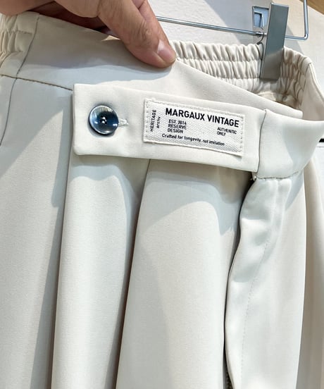 【Margaux Vintage】ウエストデザインタックパンツ【MG PT-26126-A】