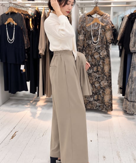 【CYAN tokyo】in pleats georgette wide【604496】