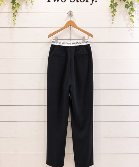 【Margaux Vintage】ロゴウエストタックパンツ【MG PT-26141-A】