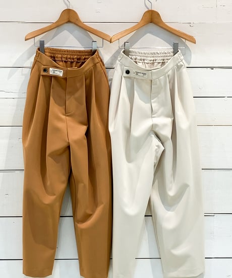 【Margaux Vintage】ウエストデザインタックパンツ【MG PT-26126-A】