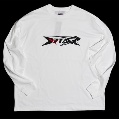 S2 Logo Long-sleeve T-shirt  white　（Oversize）