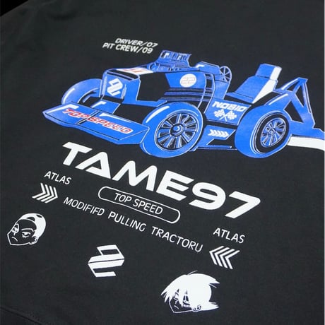 Team97 zip hoodie 「BOX silhouette」