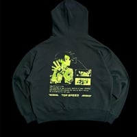 Pit crew 09 zip hoodie 「BOX silhouette」