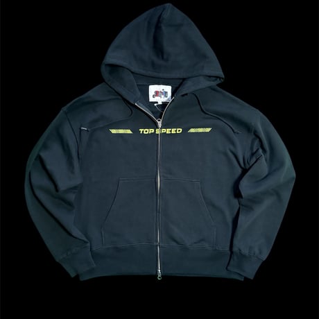 Pit crew 09 zip hoodie 「BOX silhouette」