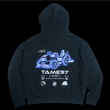 Team97 zip hoodie 「BOX silhouette」