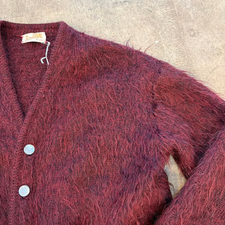 50s-vintage usa made モヘア グランジ カーディガン