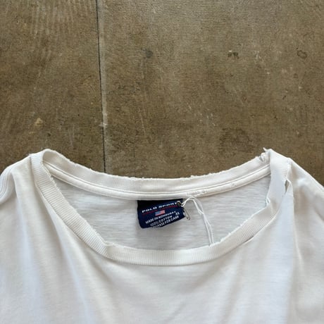 90s POLO SPORT カレッジロゴ ロンTEE