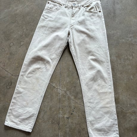 levis 911B"bigE"ホワイトピケパンツ w32