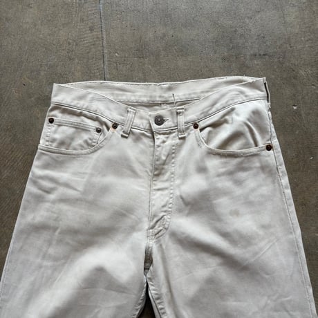 levis 911B"bigE"ホワイトピケパンツ w32