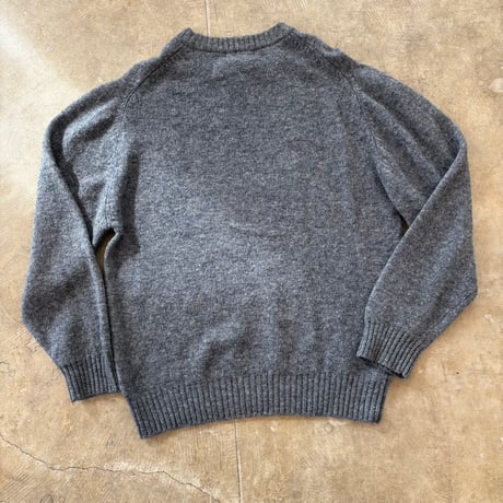 80s- Eddie Bauer 黒タグ グレー ニット セーター