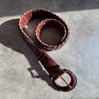 SCAPA イタリアンレザー レザーベルト ブラウン
