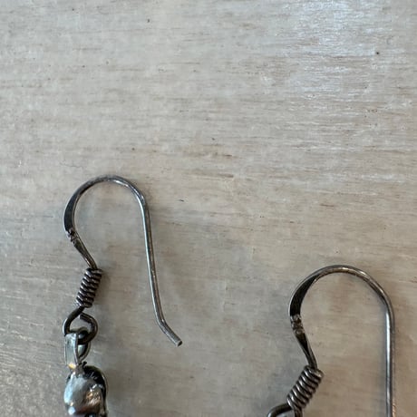 vintage シルバー925 ビーズ ピアス