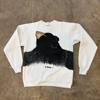90s Hanes ハグベア 両面プリント スウェット