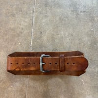 VINTAGE レザー ワイド ベルト